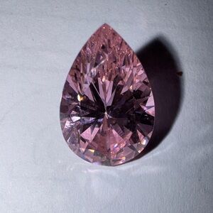 11.10 ct. lab grown pear shaped Pink Diamond